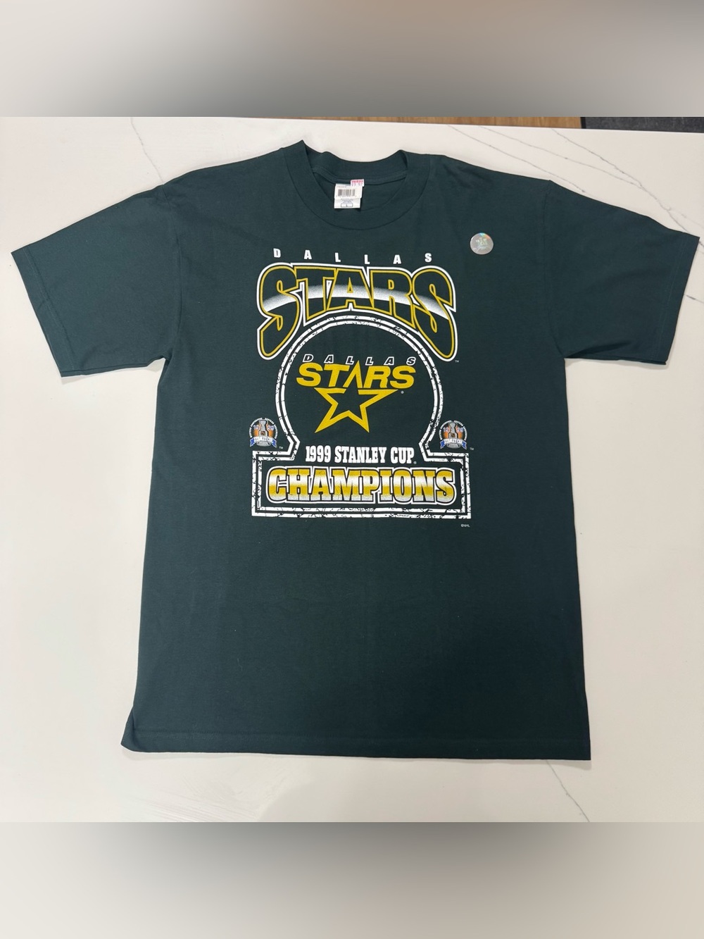 Vintage 1999 Dallas Stars Stanley Cup Champions T Shirt NHL Hockey NWT Large USA